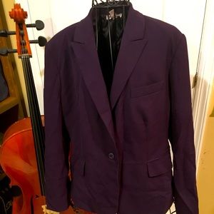 Roz & Ali Purple Blazer Sz 14